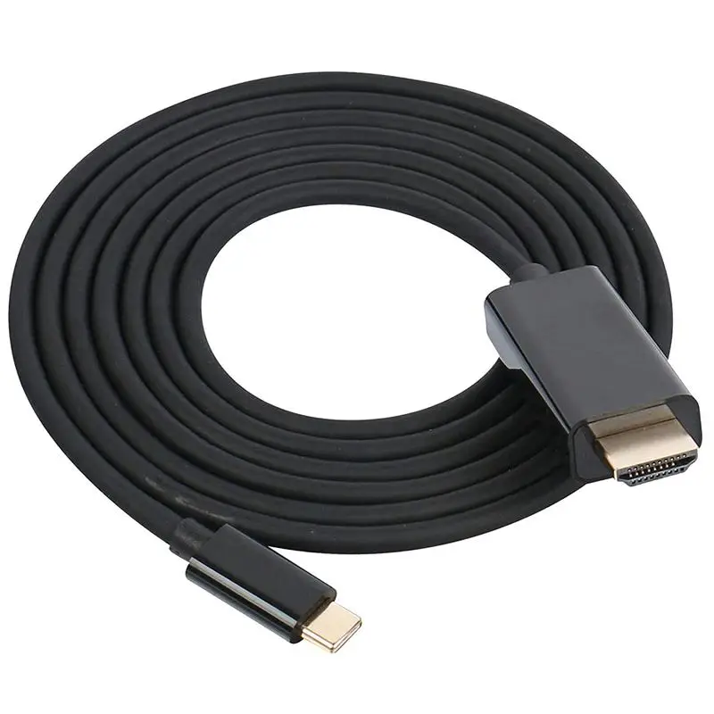 Тип USB C(Thunderbolt 3) к HDMI в формате 4K UHD 1 8 м кабель 3 (USB-C) адаптеру со штыревыми