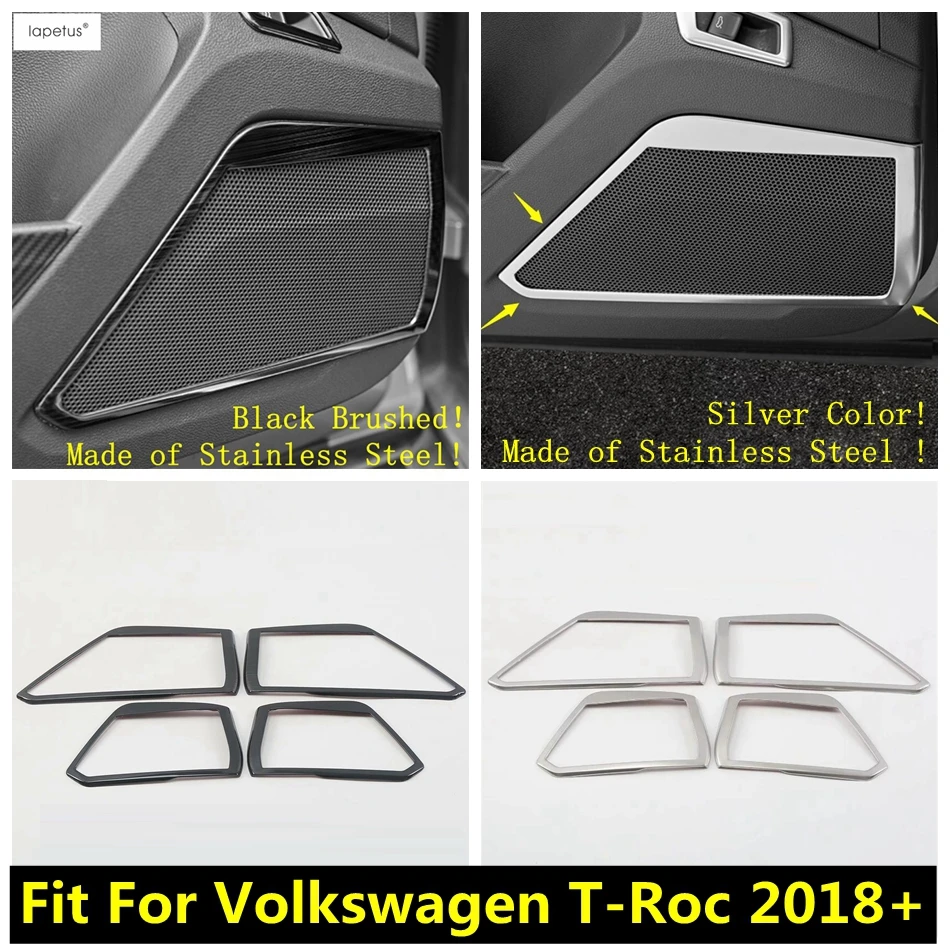 

Аксессуары Lapetus для Volkswagen T-Roc T Roc 2018 - 2021 Внутренняя дверь стерео динамик Звуковая рамка молдинг крышка комплект отделка