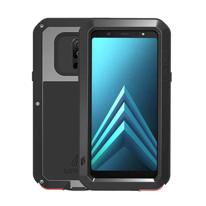 Противоударный чехол для samsung Galaxy A6 2018 металлический Fundas Plus Capa Armor телефона против