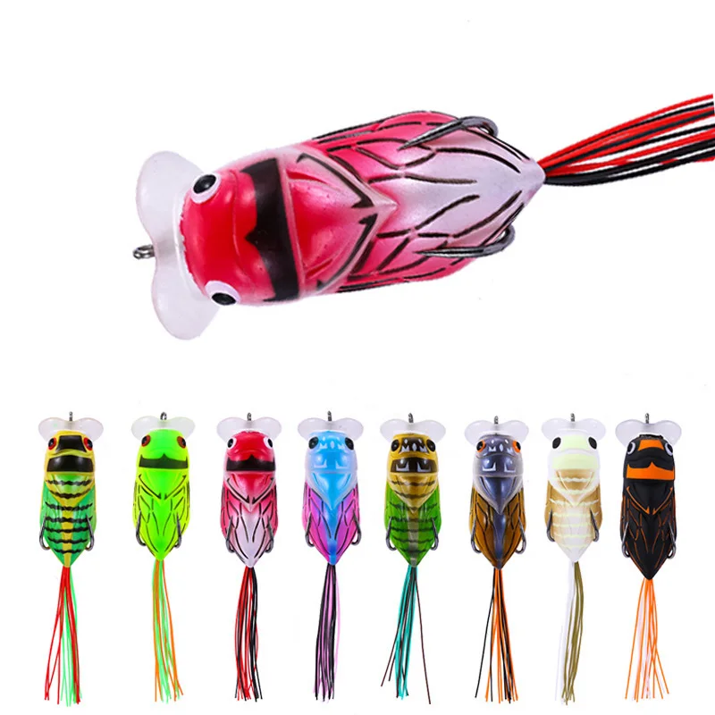 12 1 г 60 мм мягкие приманки рыболовная искусственная Цикада Поппер искусственный