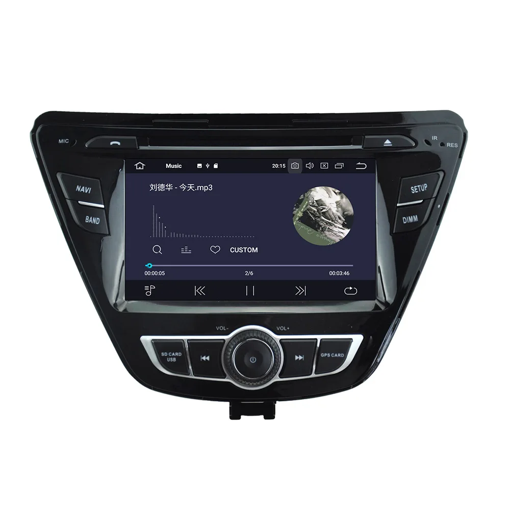 Автомобильный DVD-плеер на Android 10 0 4 Гб + 64 ГБ для Hyundai Elantra 2011-2013 Автомобильная