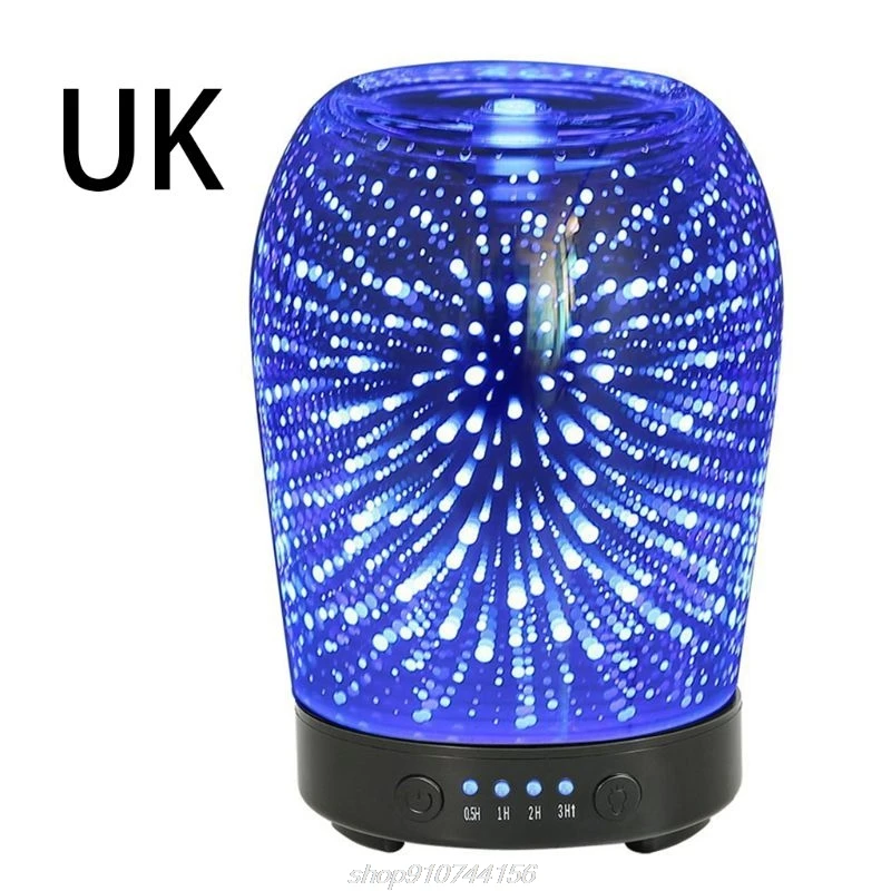 

3D Firework Night Light Essential Oil Diffuser AU US UK EU Aroma Aromatherapy Fine Fog Humidifier Household Room A21 21 Dropship