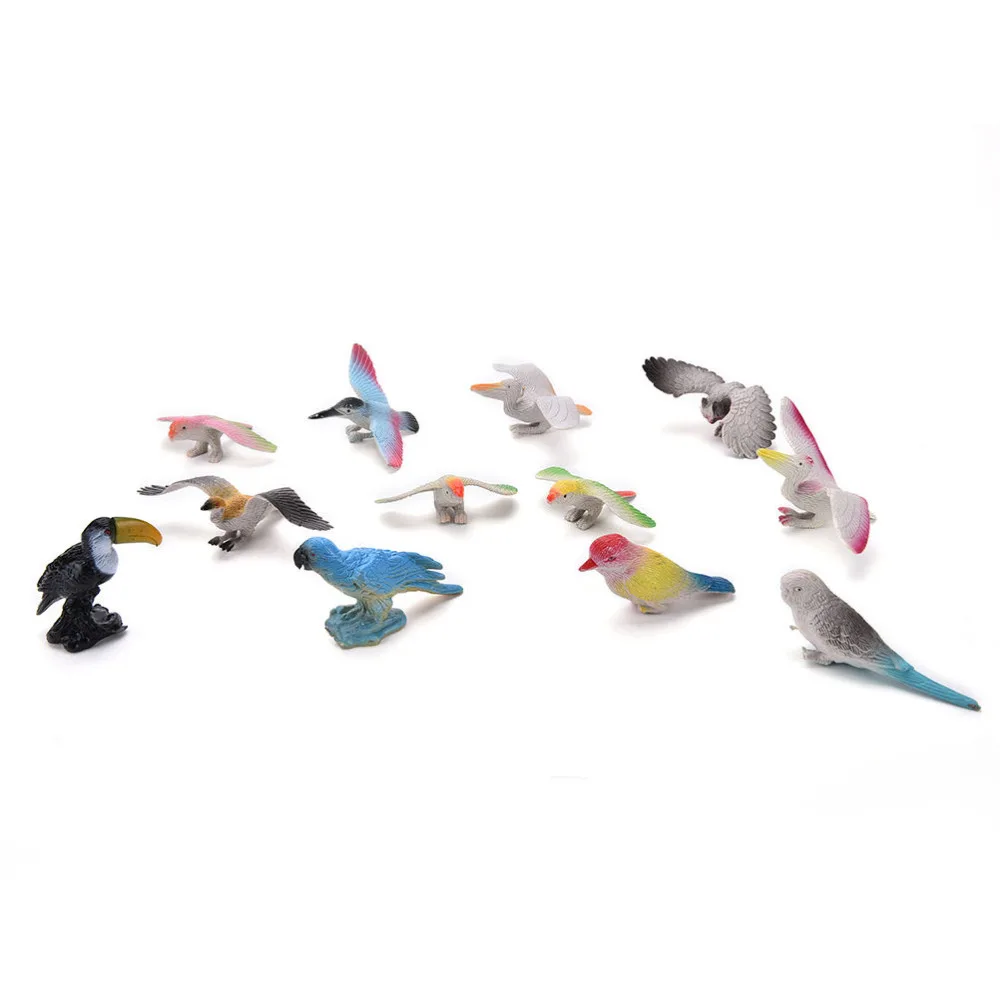12 шт. детские пластиковые фигурки в виде птиц|Игровые и трансформеры| |