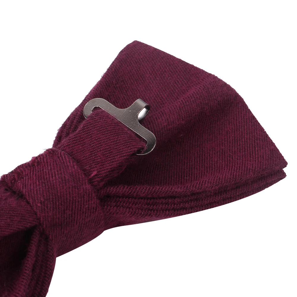 Однотонные мужские галстуки бабочки Классические хлопковые для деловых встреч