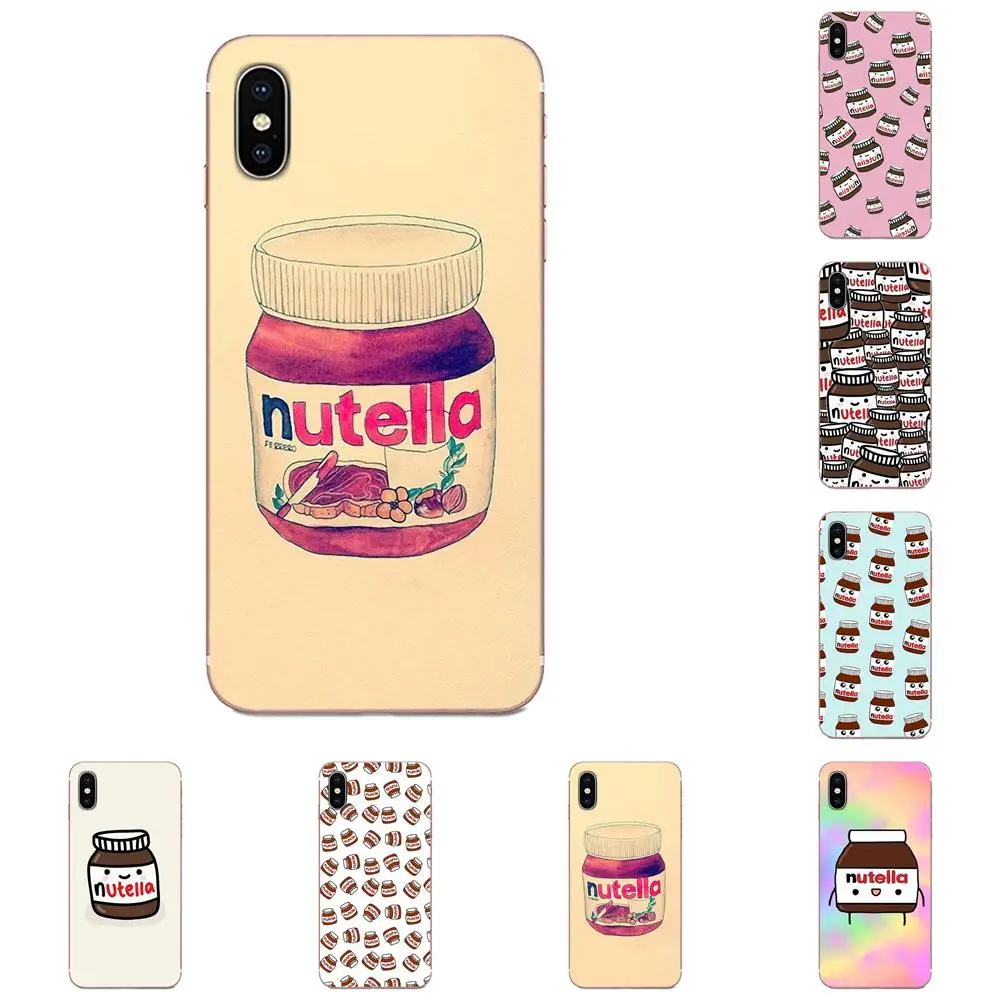 Мягкий узор шоколад Еда Tumblr Nutella для Galaxy Alpha Note 10 Pro A10 A20 A20E A30 A40 A50 A60 A70 A80 A90 M10 M20 M30 M40 |