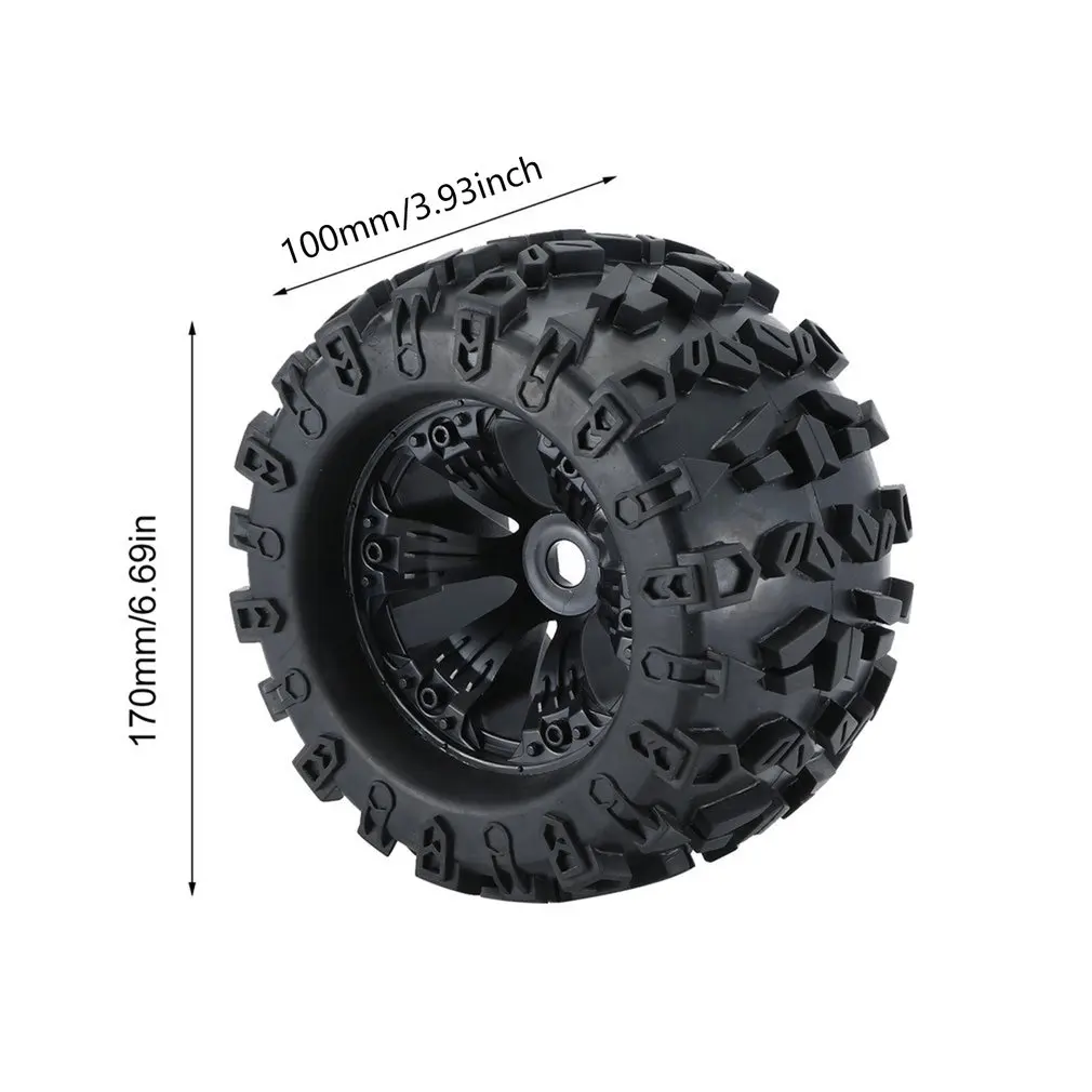

1 Pair RC Car Short Course 1 / 8 Scale On-road Buggy Tire Set For 1 / 8 Rovan Car Fine Workmanship