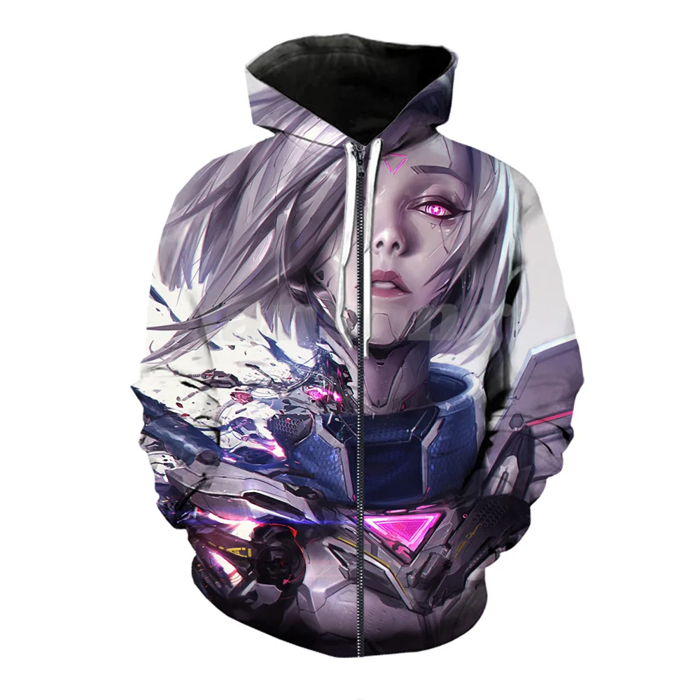 Футболка/Свитшот/худи/брюки с 3D принтом league of legends project fiora мужские комплекты в