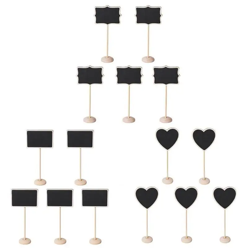 Новинка 5 шт. Мини Деревянные мелки доски знаки для записей свадебного украшения