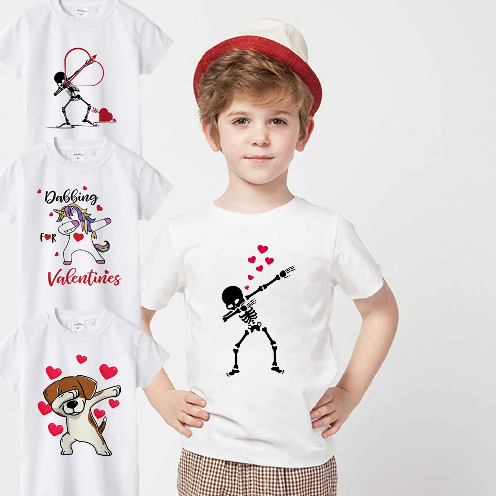 Футболка детская с круглым вырезом и забавным принтом на День святого