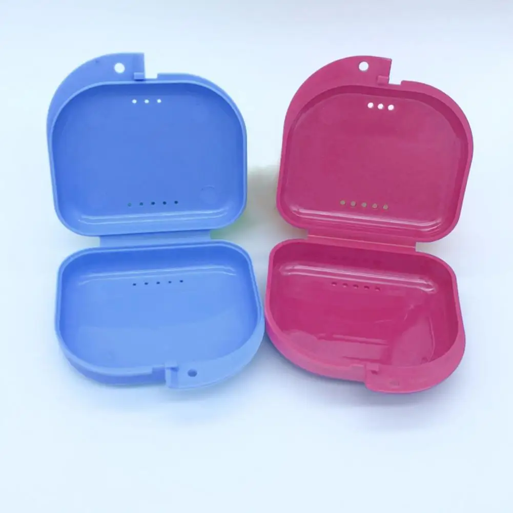

Plastic Delicate Denture Box Mouth Guard Retainer Case Oral Supplies Dental Aligner Case Thickening for Teeth