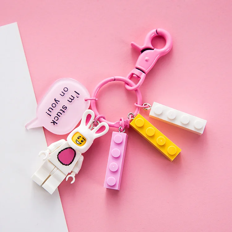 2020 мультяшный Базз Лайтер Бэтмен Брелок Супермен Человек-паук блоки брелки