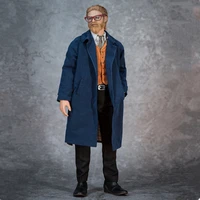 16 scale male treanch coats stand long jacket overcoat casual solid outwear for 12 inch action figures body model