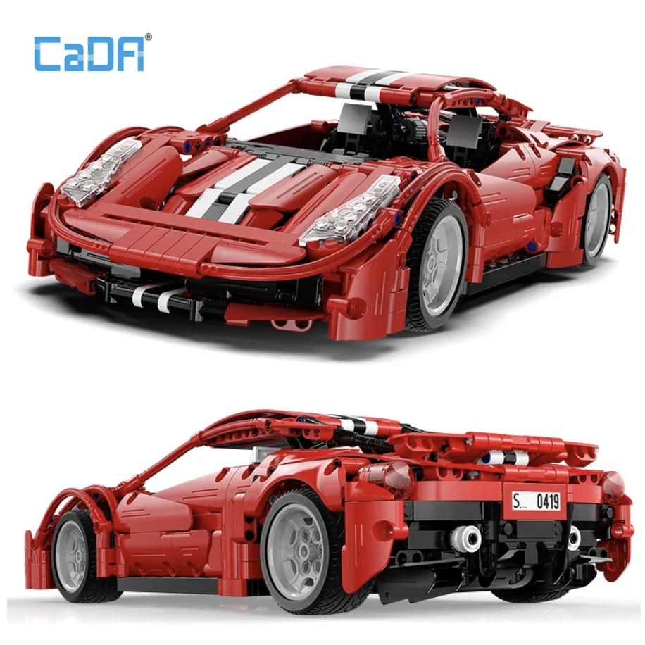 

Cada C61049 MOC Technical Master Series Italian Super-Car Racing Car Model Building Blocks 1126pcs Bricks Toys for boys gift