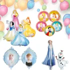 Воздушные шары, фольгированные шары в стиле принцессы Эльзы, Олафа, Диснея, Холодное сердце, снеговик для девочки, украшение для дня рождения, детская игрушка, 1 шт.