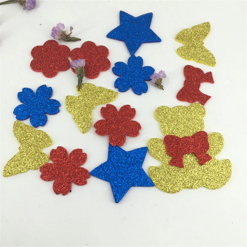 1 Piece A4 Glitter Sequins Sponge Foam Paper Scrapbook Material DIY Handcrafts Embossed Paper Toys Flowers Decorations Supplies images - 6