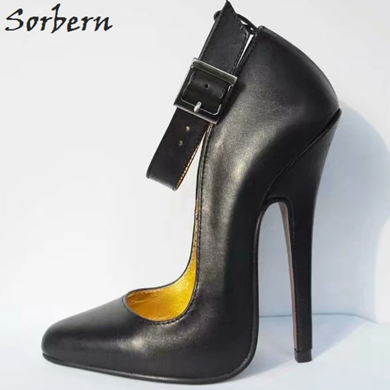 Sorbern mary janes/женские туфли-лодочки; туфли на высоком каблуке; туфли на шпильке; офисные женские модельные туфли; женские туфли на каблуке; ; черные туфли-лодочки; Размер 12