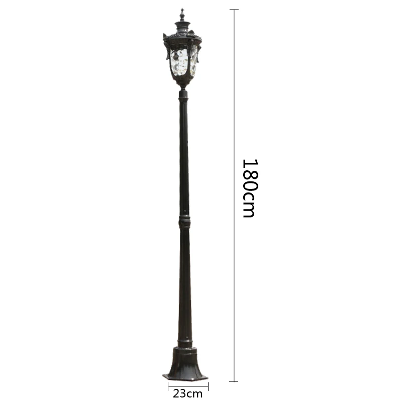 Садовый уличный фонарь wecus черный/бронзовый
