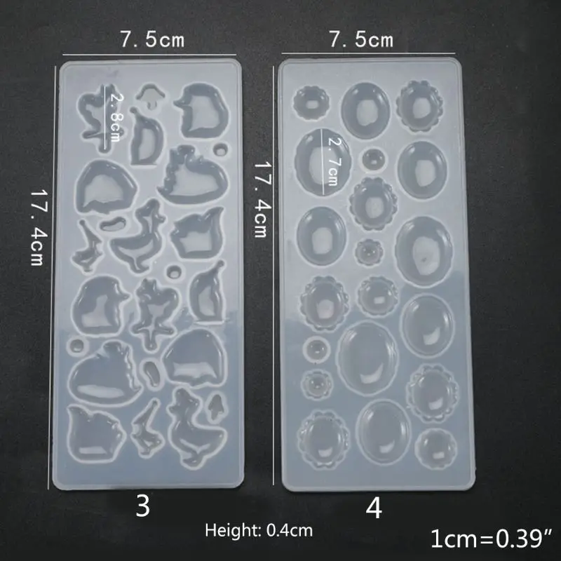 

2021 New Crystal Epoxy Resin Mold Pendants Casting Silicone Mould DIY Crafts Making Tool