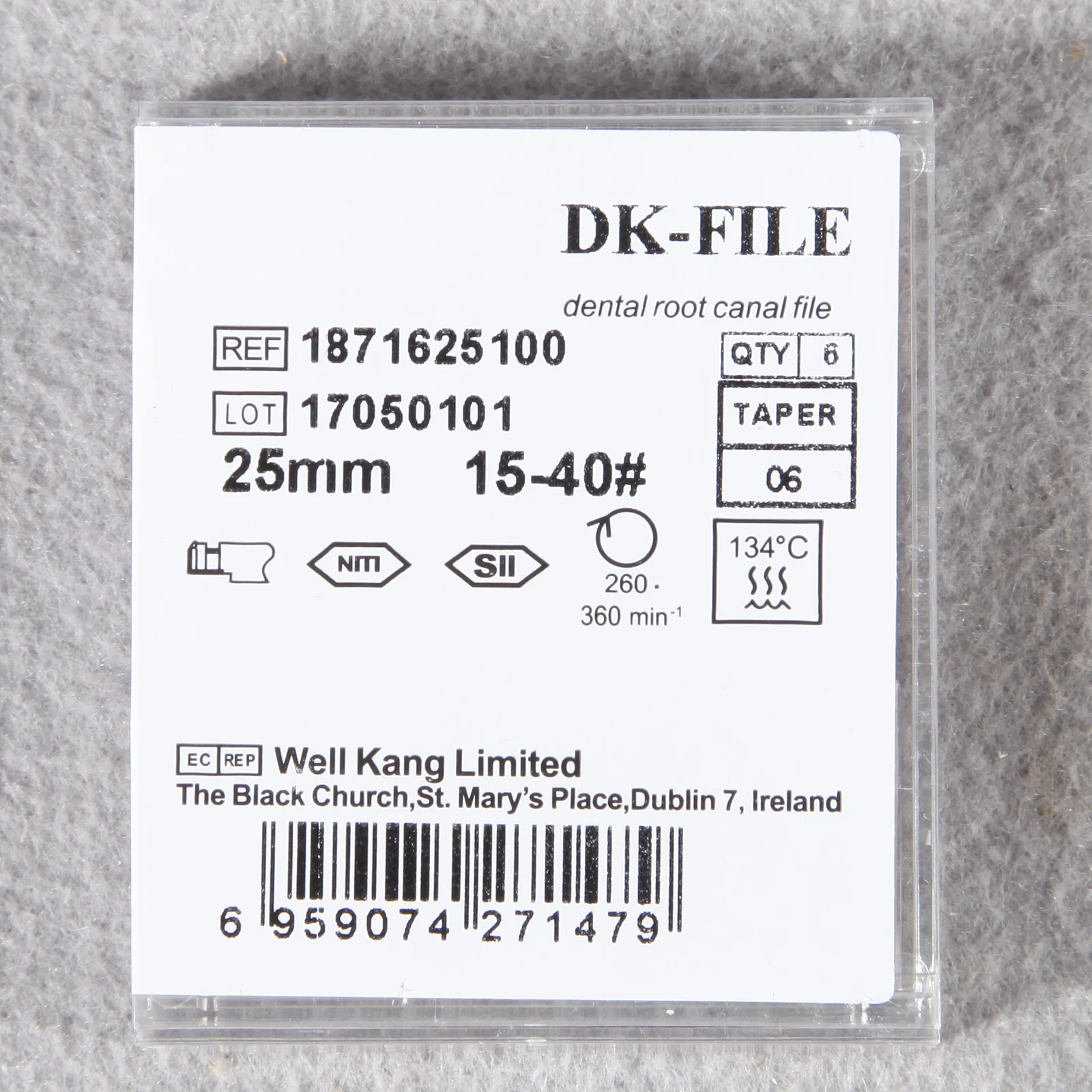 Эндодонтические никель-титановые файлы DK диаметр 25 мм для двигателя 15-40 # 1-5 шт. |