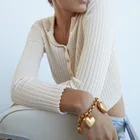 Женский винтажный браслет-подвеска ZA, браслет в форме сердца для вечерние, Новинка осени 2020