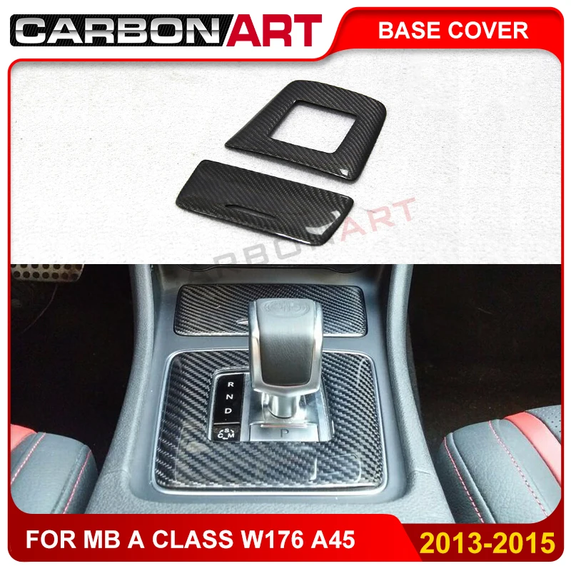 Carbon fiber car interior storage box ashtray cover trim Styling Sticker For MB A Class A45 W176 A180 2013 2014 2015 | Автомобили и