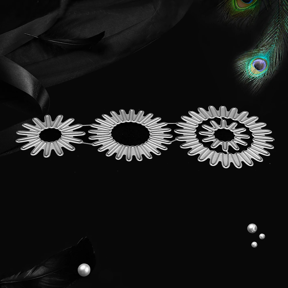 Новые металлические Вырубные штампы Цветочные сердца фотоальбом бумажная