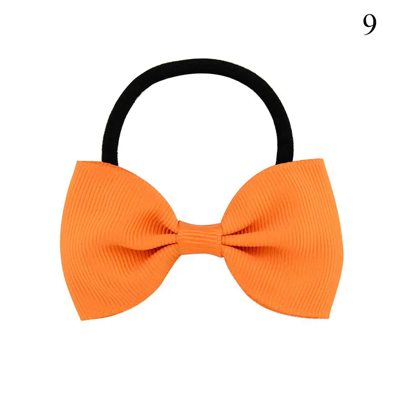 Детские резинки для волос милые эластичные с бантом девочек однотонные