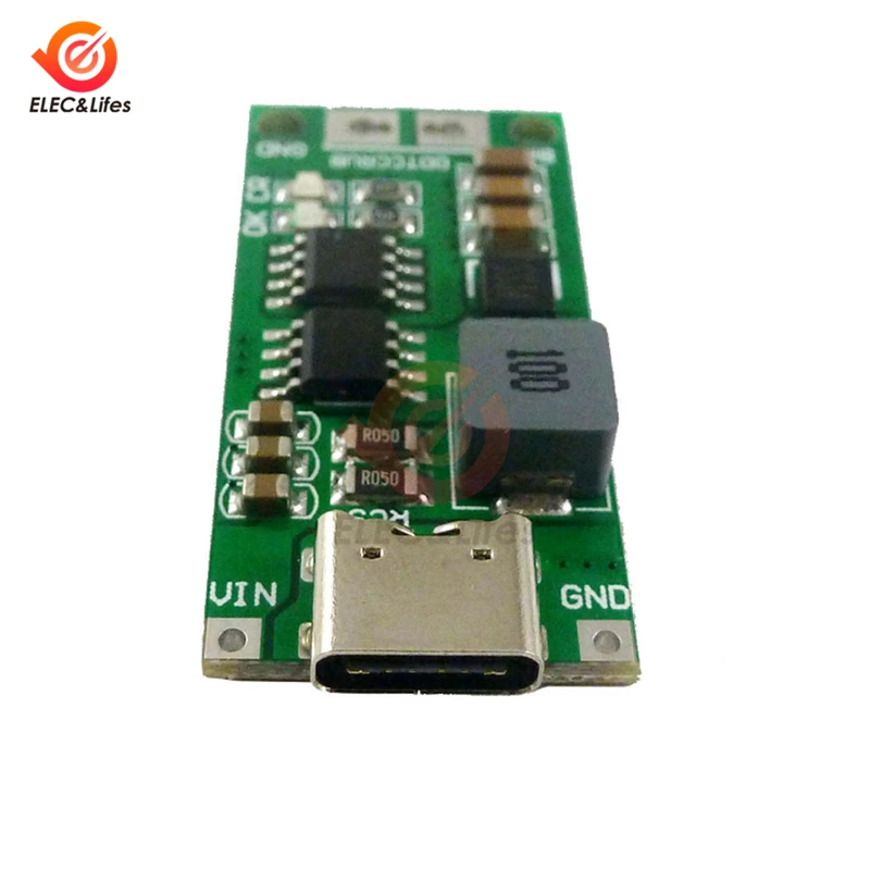 2S 3S 4S 1A 2A 4A Type-C до 8 4 В 12 6 16 повышающее LiPo полимерное литий-ионное зарядное