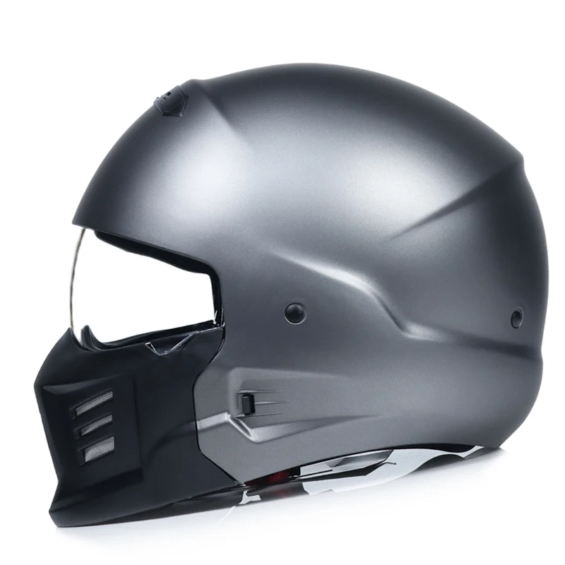 

Motorcycle Helmet Capacete Personality Combination Full Face Helmet Locomotive Half Helmet The Latest Modular Retro