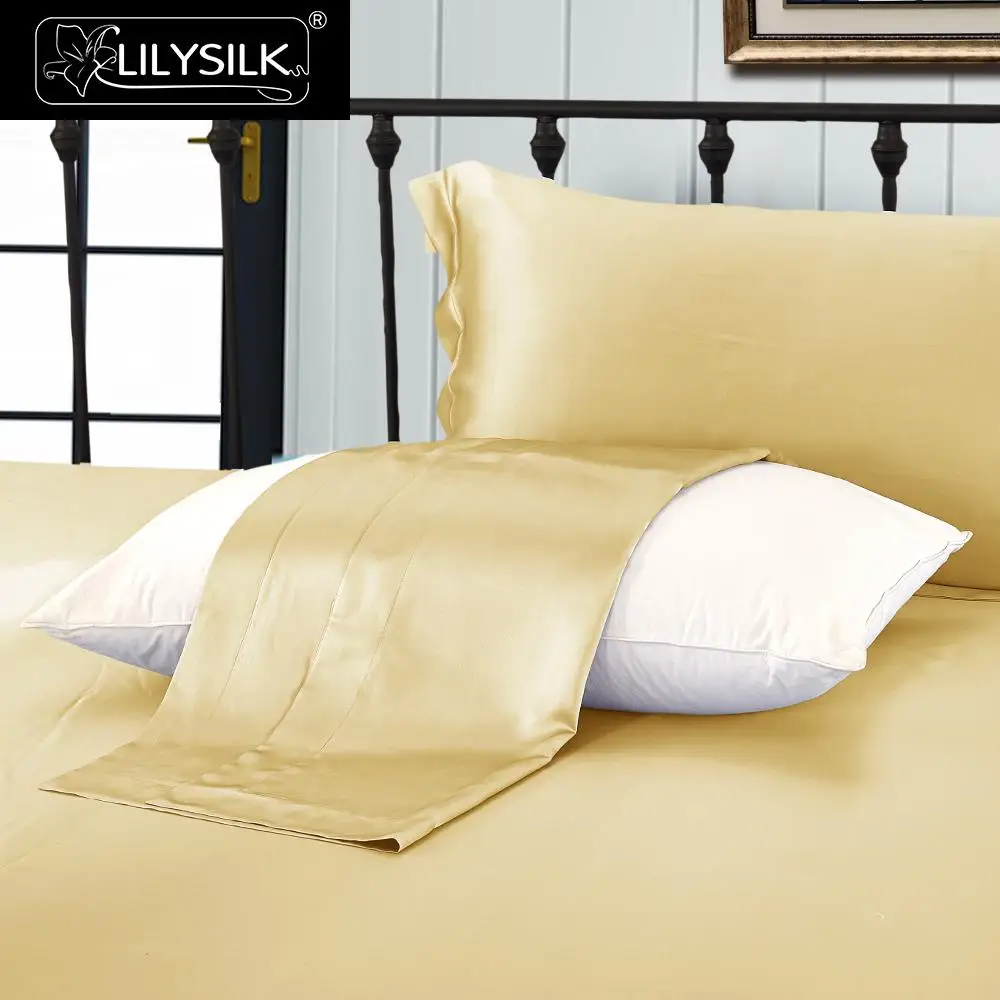 LilySilk шелковая наволочка Оксфорд настоящее чистое тутовое волос 19 momme с фланцем