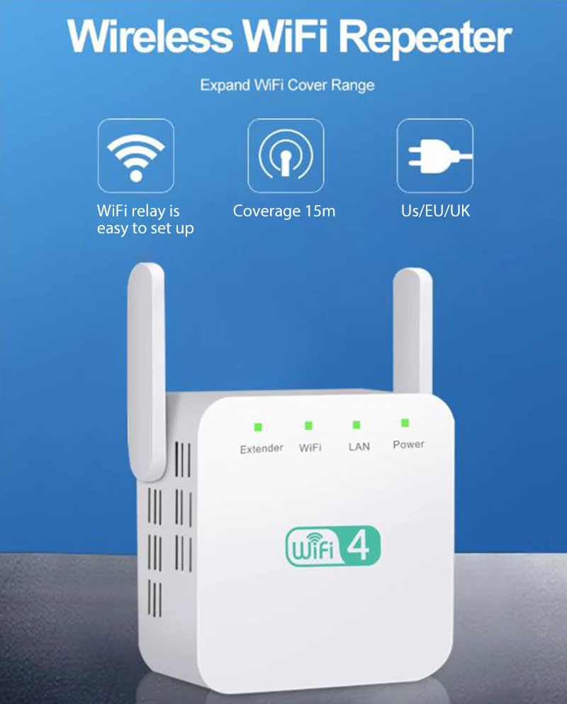 300 Мбит/с Wi Fi маршрутизатор ретранслятор расширитель диапазона Усилитель сигнала