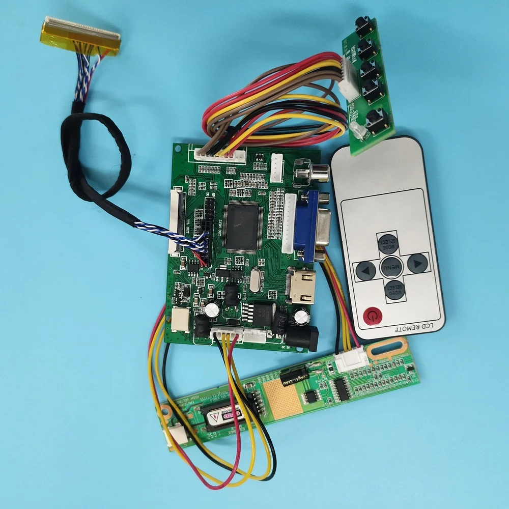 Tela do Painel Kit de Trabalho para Ltn156at01 Remoto Motorista Hdmi Vga Placa Controlador Monitor Faça Você Mesmo Lvds 1366×768 Lcd av 30pin 2av
