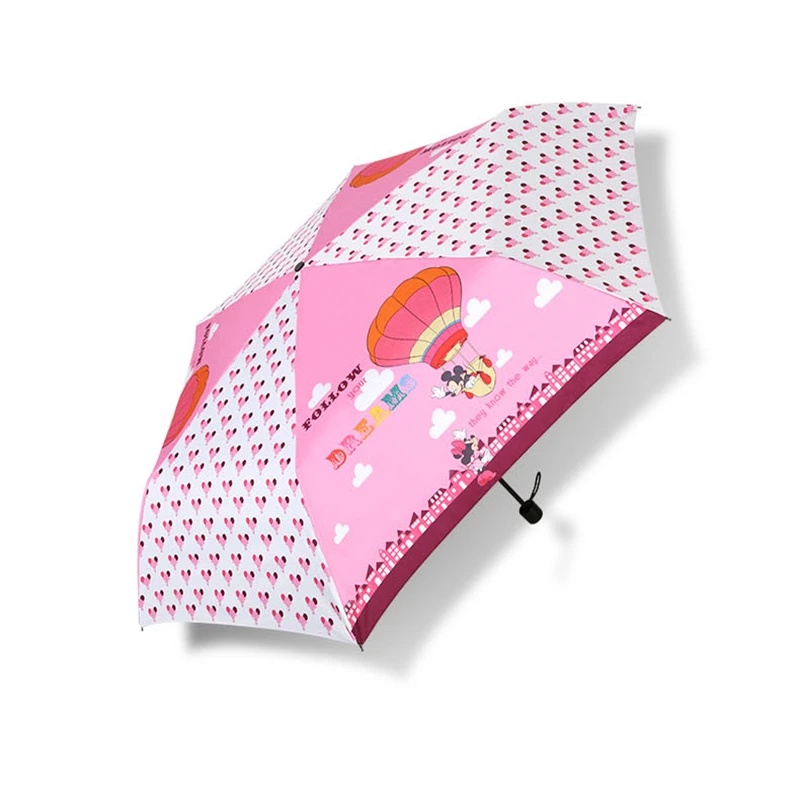 Зонт с Микки Маусом для дождливой погоды женский ветрозащитный складной зонт в