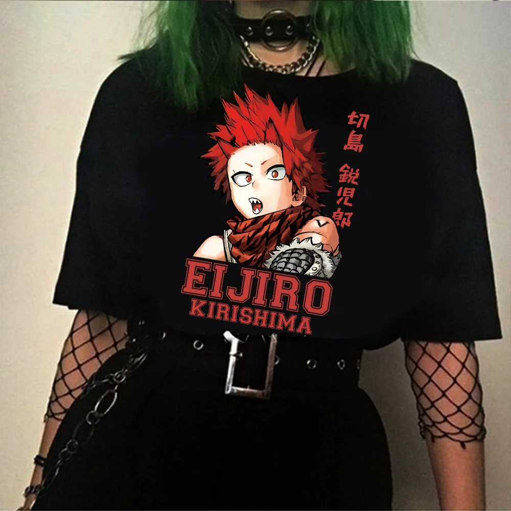 

My Hero Academia T Shirt Eijiro Kirishima Graphic Summer Harajuku Loose Short Sleeve Tshirt