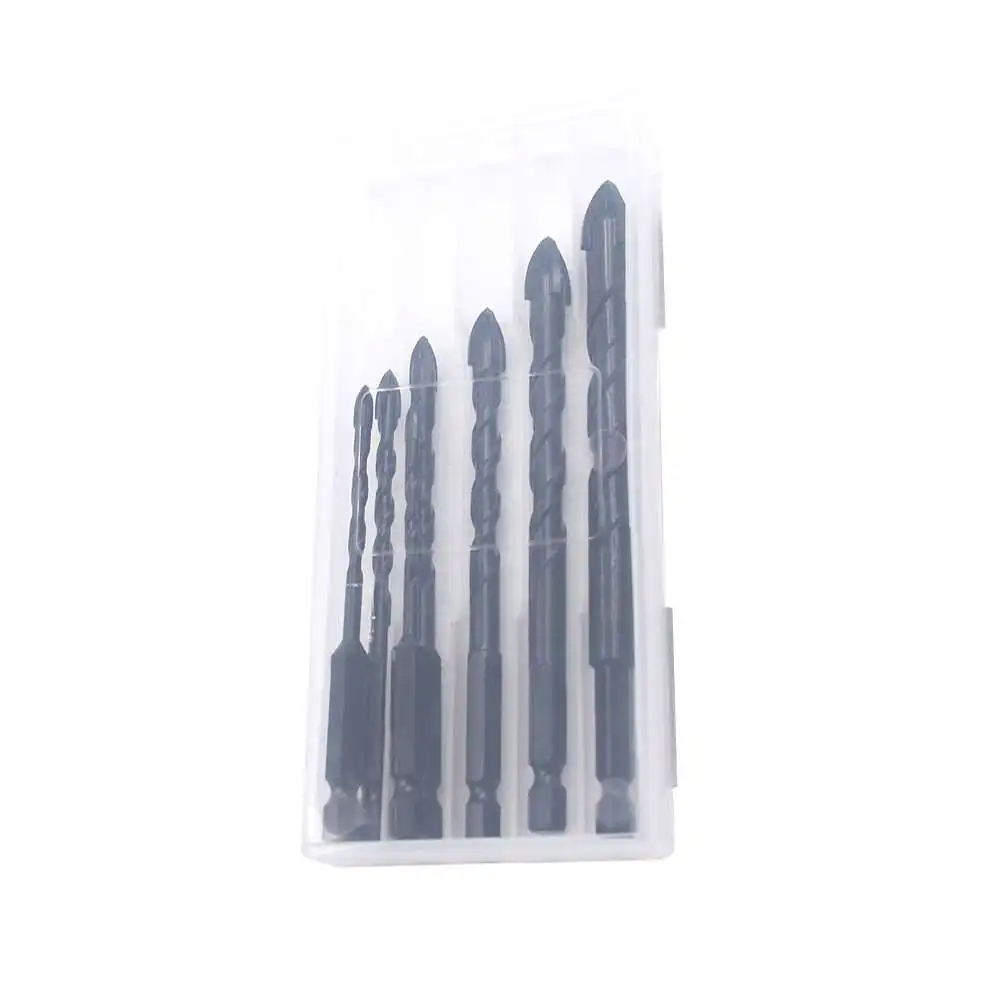 7 шт. Шестиугольное Отверстие Сверло хвостовик стеклянная плитка керамический