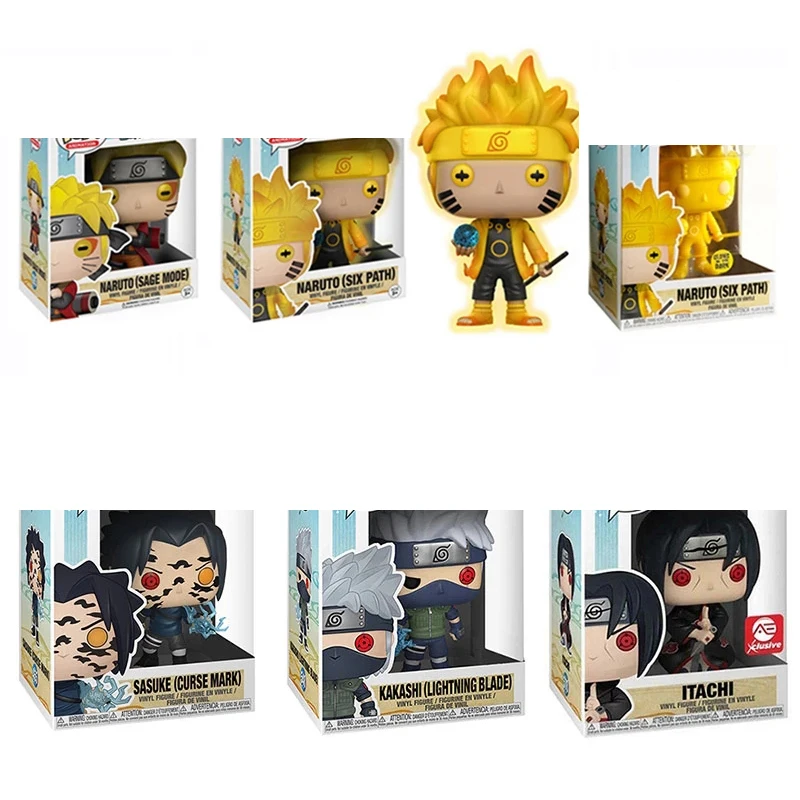 Экшн фигурки FUNKO из японского аниме нарутос шесть дорожек Какаси Итачи Саске ПВХ