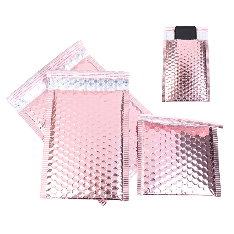 Конверт с пузырьками из розового золота 10 шт. | Дом и сад