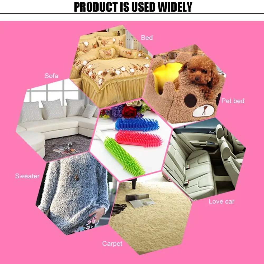 

Car Seat Hair Brush Household Sofa Pet Sticky Silicone Automotive Sticking Hair Cleaning Brush