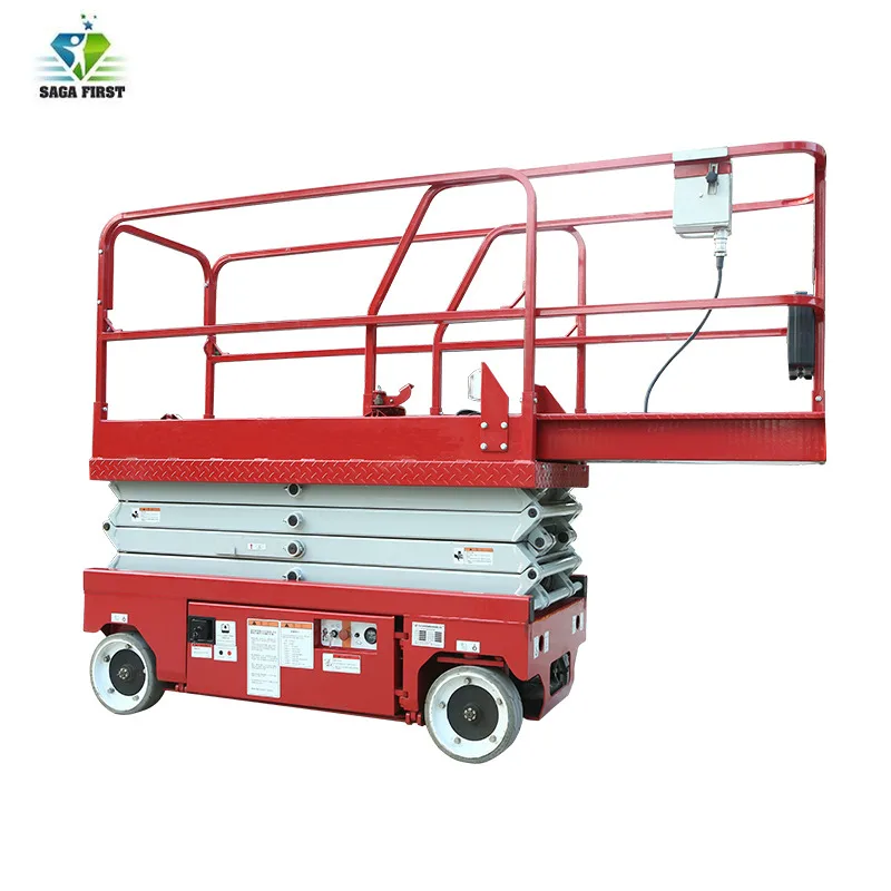 Лифт на одного человека самодвигающийся ножничный подъемник гидравлический