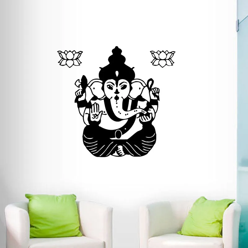 WJWY Слон Ганеша наклейки на стену домашний декор Съемная виниловая наклейка