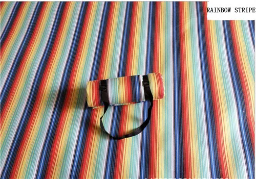 Rianbow Stripe 200*300 см Коврик для пикника, походный ковер, машинная стирка, влагостойкий, водонепроницаемый, прочный, портативный, с решетчатым рисунком, для улицы, палатки acces - Цвет: Rianbow Stripe