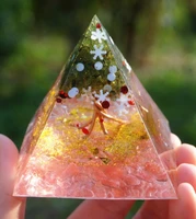 tree of life orgone pyramid crystal energy orgonite pyramid peridot healing gem stones emf orgonite chakra reiki meditaiton tool