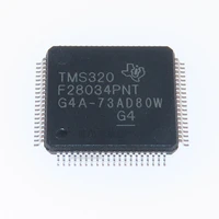 1pcslot tms320f28034pnt microcontroller chip lqfp80 ic flash memory 128kb 32 bit brand new original