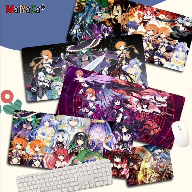 

Высококачественный резиновый коврик для клавиатуры MaiYaCa Date A Live, игровой коврик для мыши, Настольный коврик, размер для игровой клавиатуры, к...