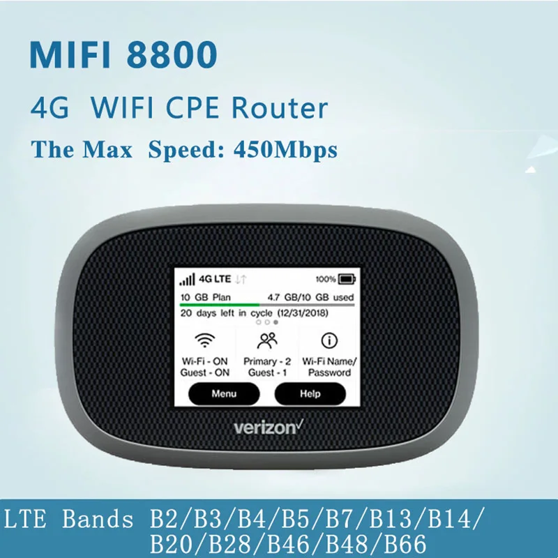 Разблокированный роутер Novatel MiFi 8800L Verizon Jetpack MiFi8800l insee go 5 ГГц mifi 4g lte CAT9 Карманный 3g
