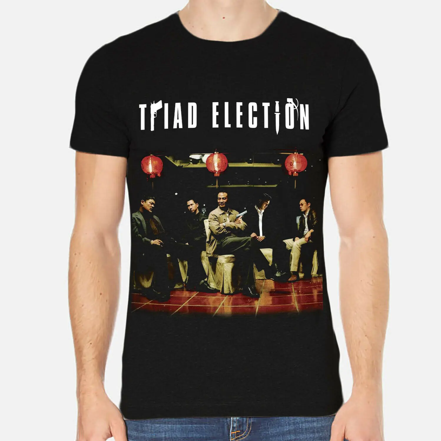 Мужская футболка с надписью Triad birnie To men черная одежда l Повседневная pride модная