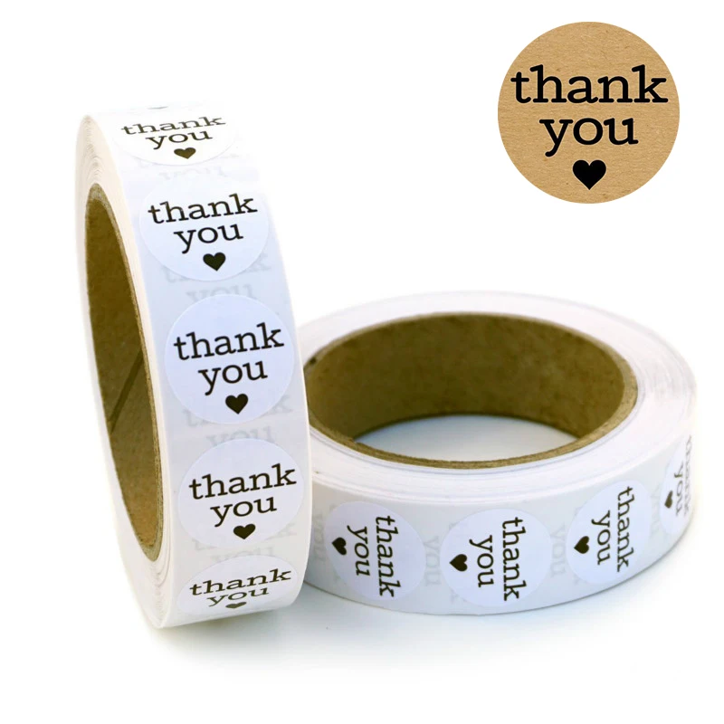 Круглые благодарственные наклейки s Рождественские декоративные ярлыки DIY