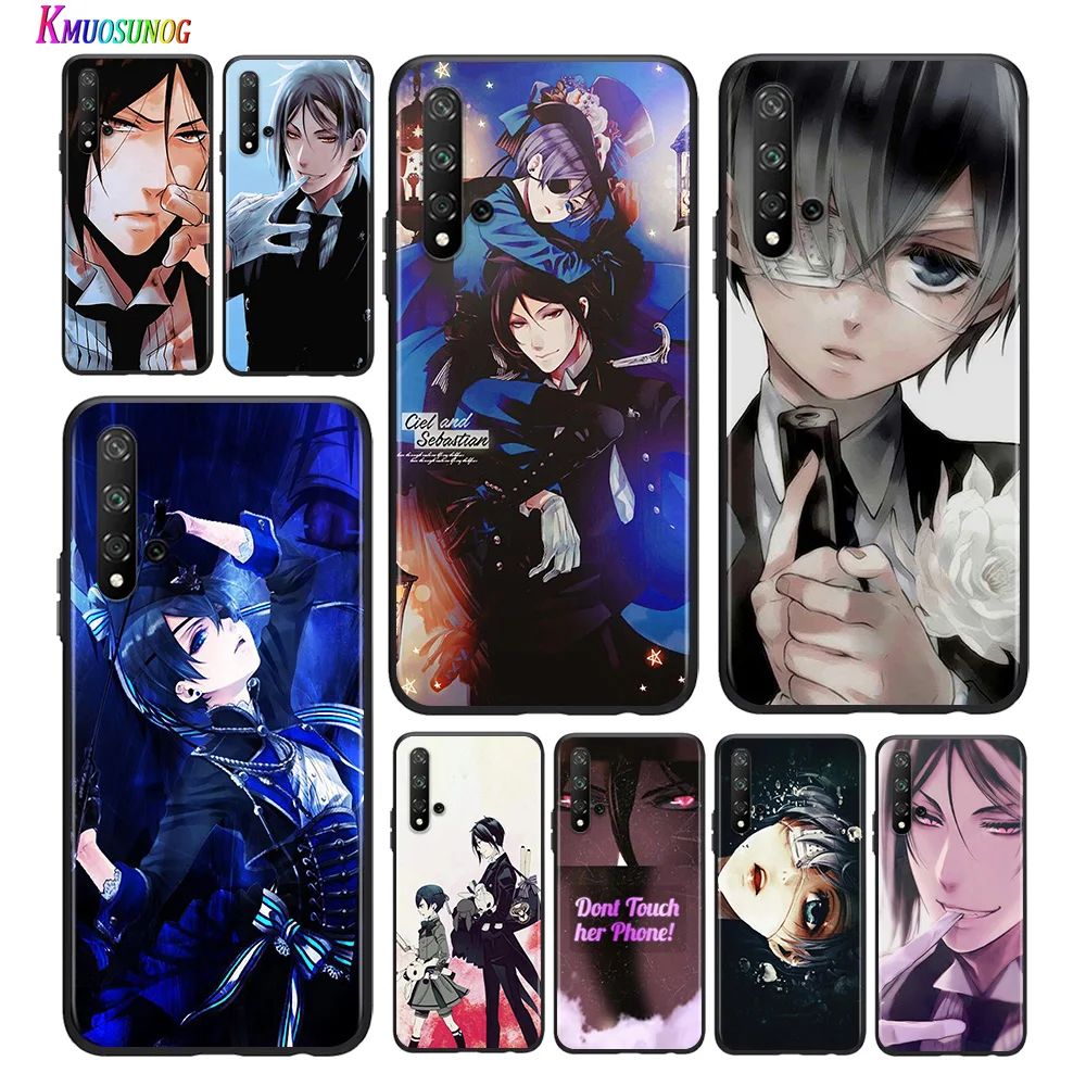 

Bright Black Cover Anime Black Butler for Huawei Honor 30 20S 20 10i 9S 9A 9C 9X 8X 10 9 Lite 8A 7C 7A Pro Phone Case