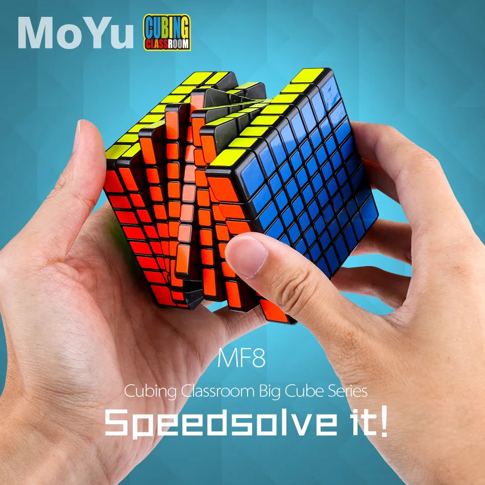 Moyu MF8 8X8X8 Migic Cube Без наклейка 8x8 Speed Мойу Кубинг Классная мою Stickerelss Черный кубик