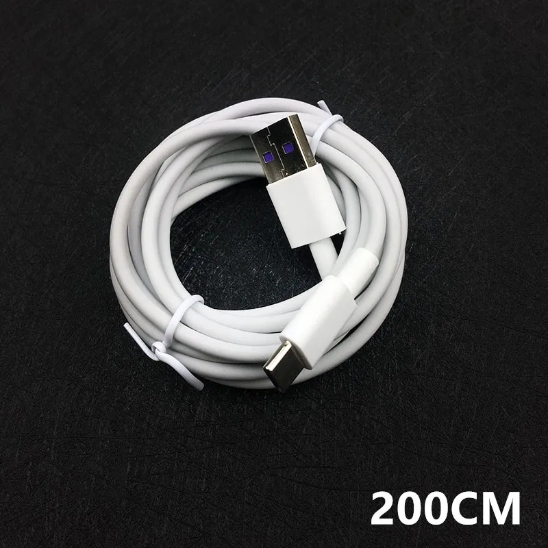 Оригинальный зарядный кабель Huawei 5A SuperCharger USB Type C 30 см/100 см/150 см/200 см p20 p30 pro mate 20 Honor